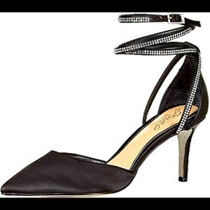 Jewel Badgley Mischka Satin Occasion Pump